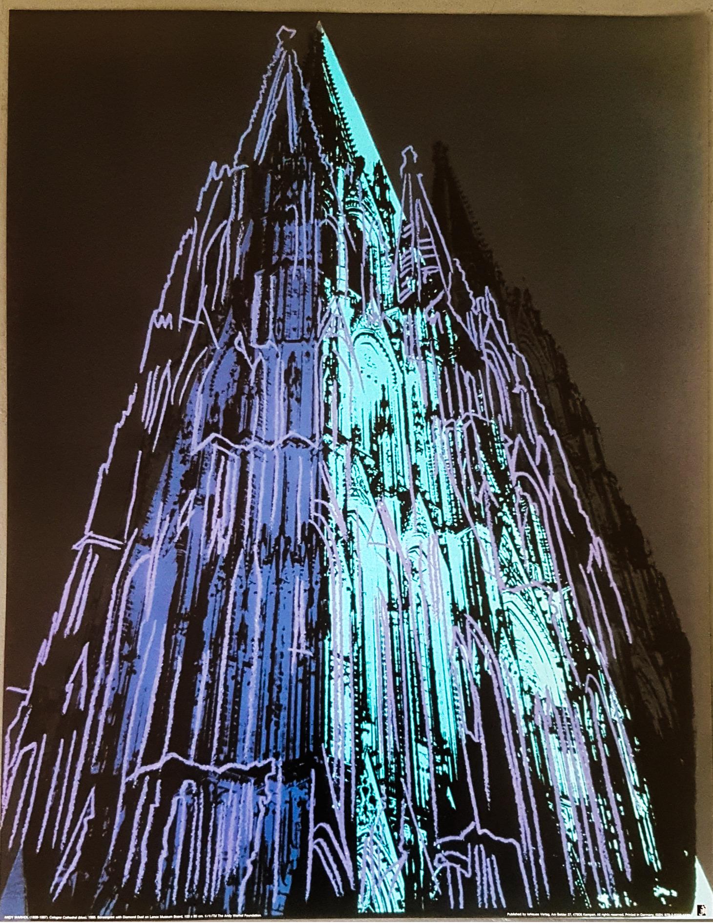 Andy Warhol Figurative Print - Cologne Cathedral (blue), 1985