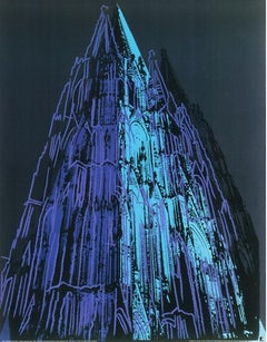 Cologne Cathedral (blue) - Andy Warhol