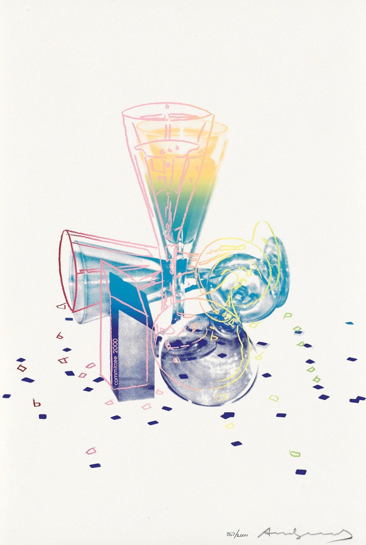 Andy Warhol Landscape Print - Committee 2000 (Feldman & Schellmann II.289)