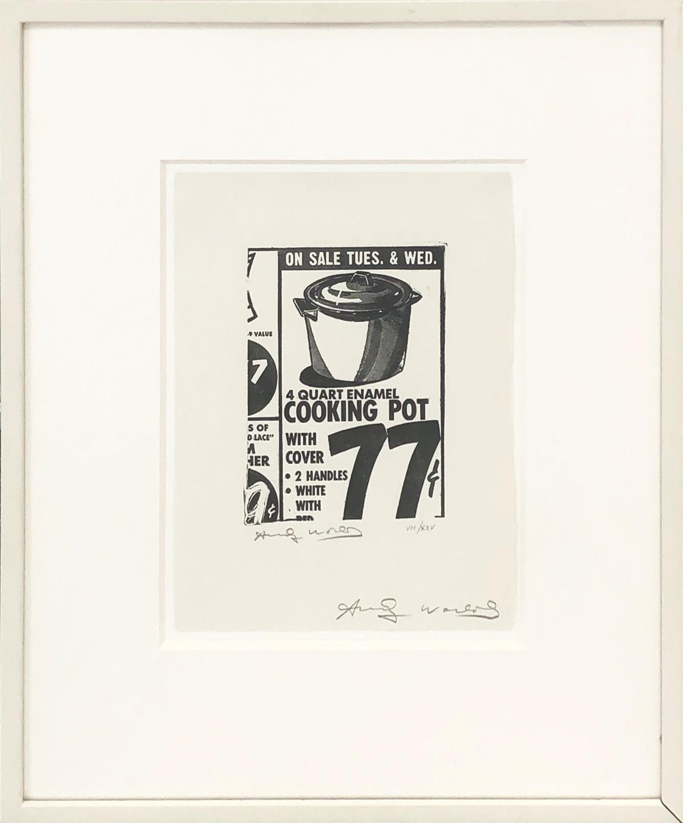 Andy Warhol Figurative Print - COOKING POT FS II.1