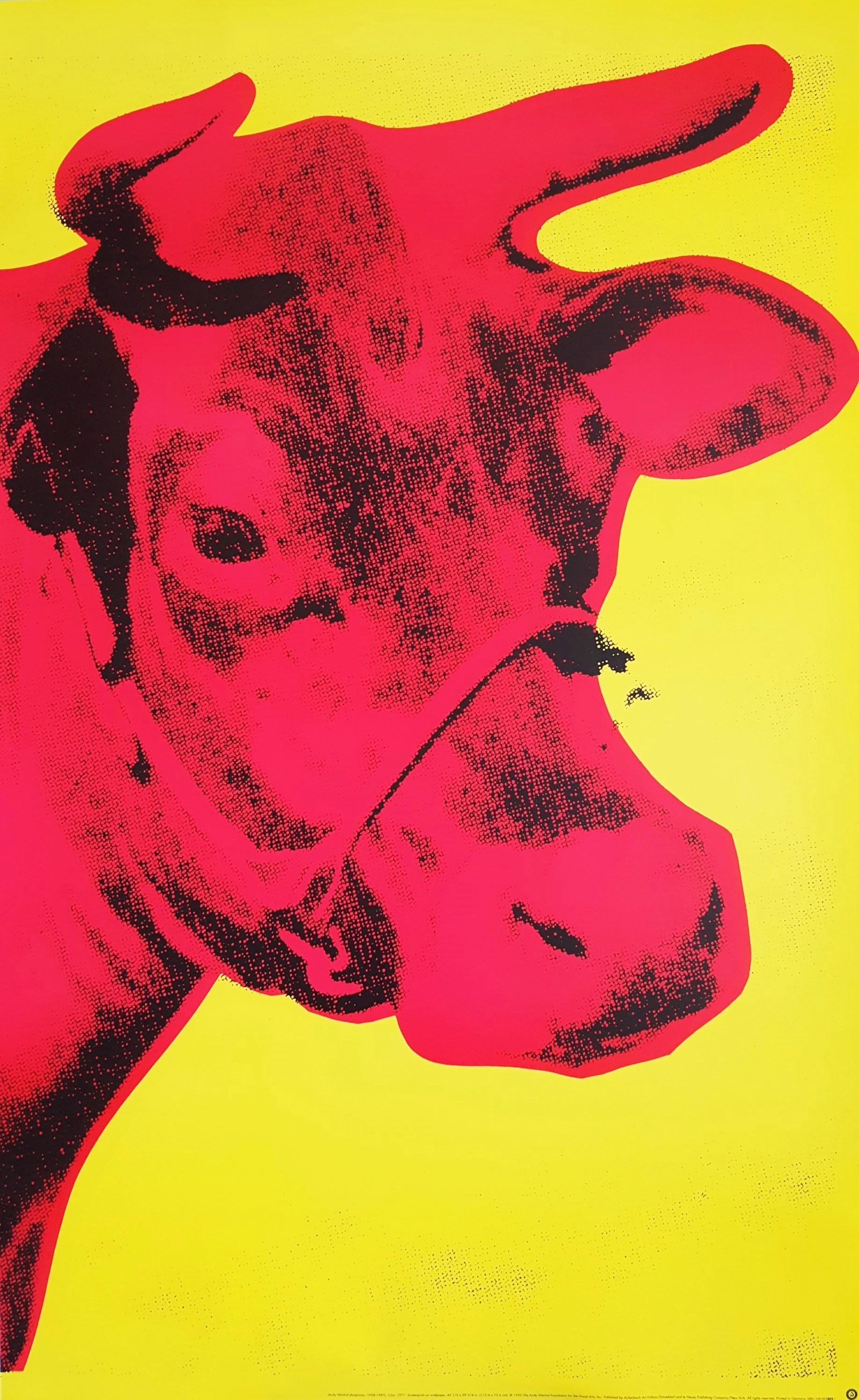 andy warhol cow poster