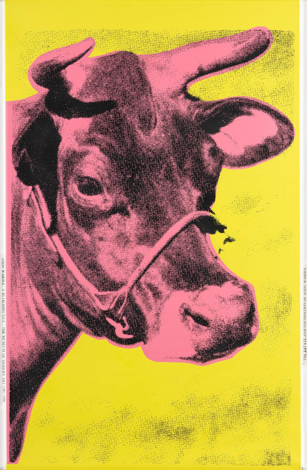 Andy Warhol Figurative Print - COW (pink)
