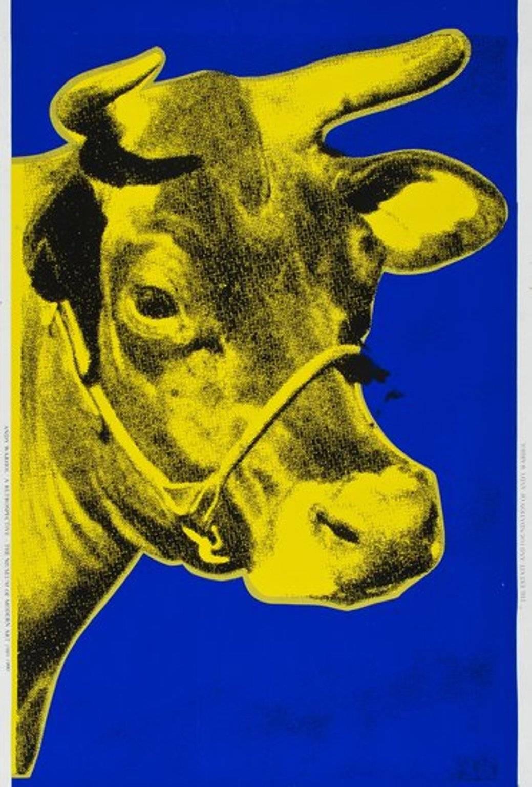 Cow (yellow), Andy Warhol - Print by (after) Andy Warhol