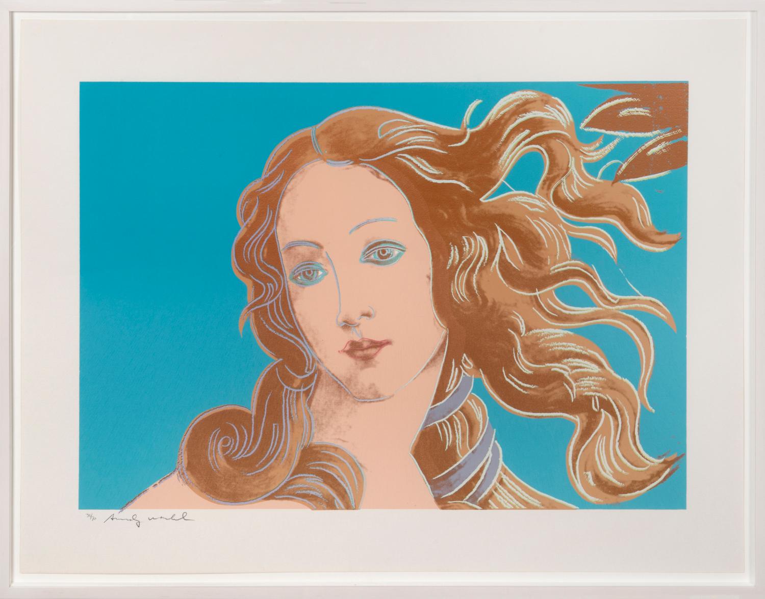 Detalles de Pinturas del Renacimiento: Sandro Botticelli, Nacimiento de Venus, 1482 - Print Arte pop de Andy Warhol