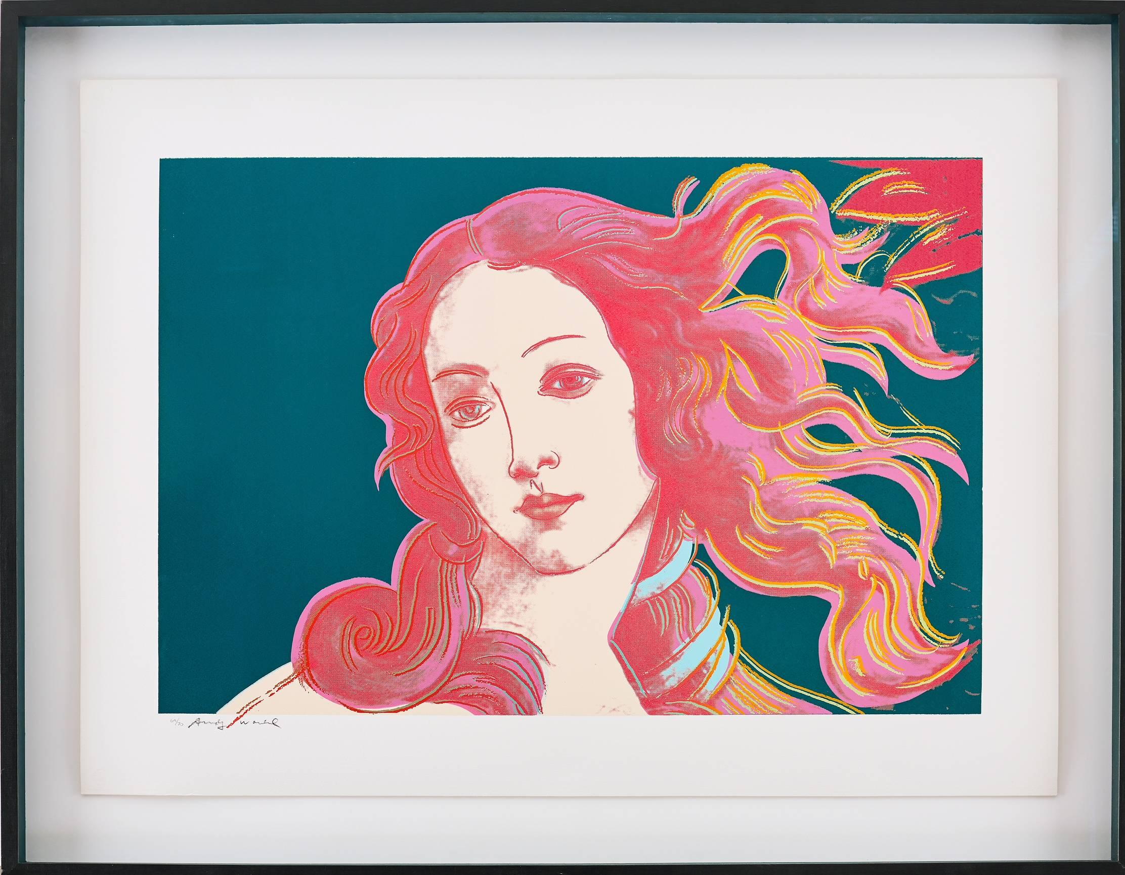 Details of Renaissance Paintings (Sandro Botticelli, Birth of Venus) F&S II.316 - Print by Andy Warhol
