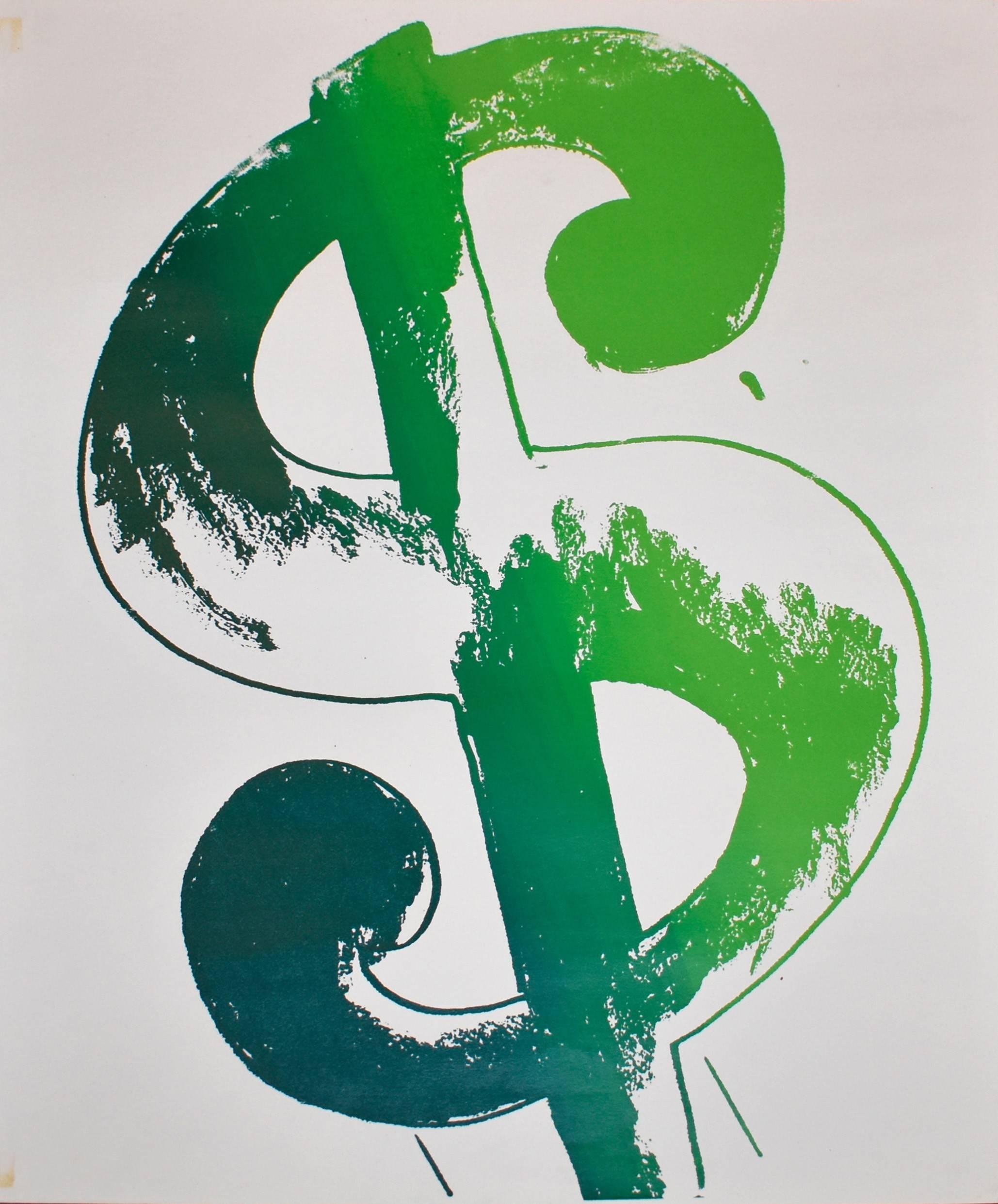 Andy Warhol Abstract Print - Dollar Sign