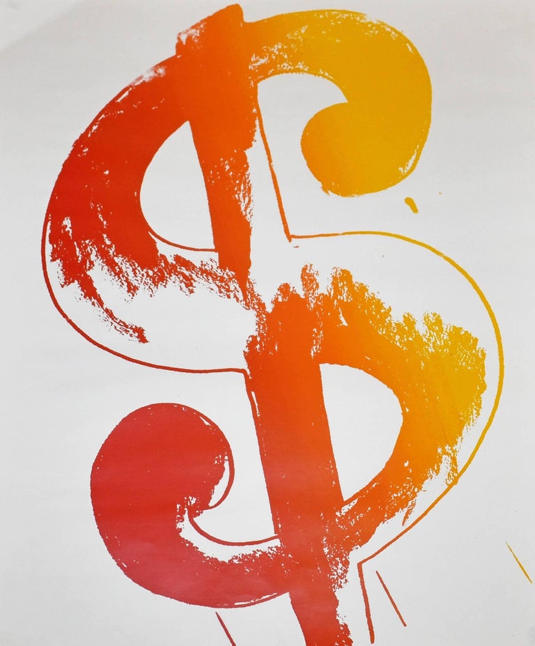 Andy Warhol Dollar Sign Print At 1stdibs Andy Warhol Abstract Print Dollar Sign