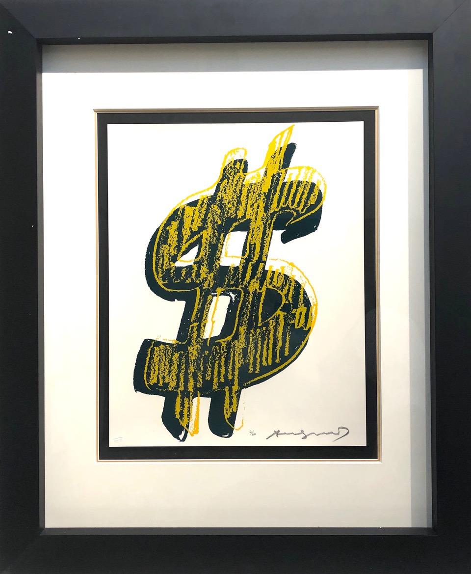 Dollar Sign, Yellow (FS II.278) - Pop Art Print by Andy Warhol