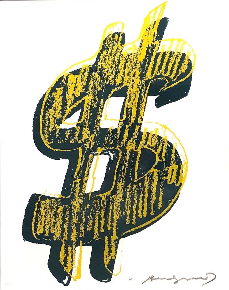 Dollar Sign, Yellow (FS II.278) - Print by Andy Warhol
