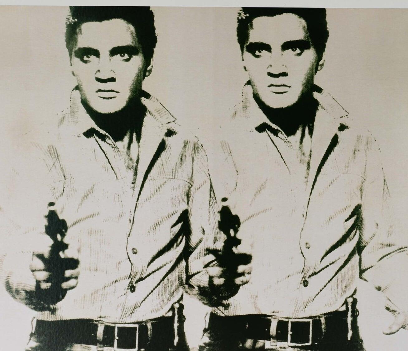 Double Elvis by Andy Warhol 1987 Exhibition poster original For Sale 3