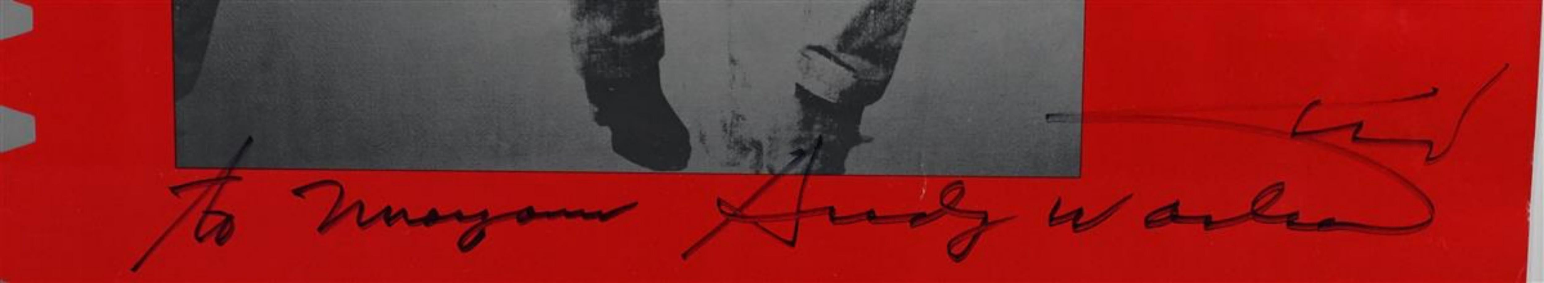 Affiche double de l'exposition Elvis au Denver Museum, signée deux fois par Andy Warhol  en vente 1