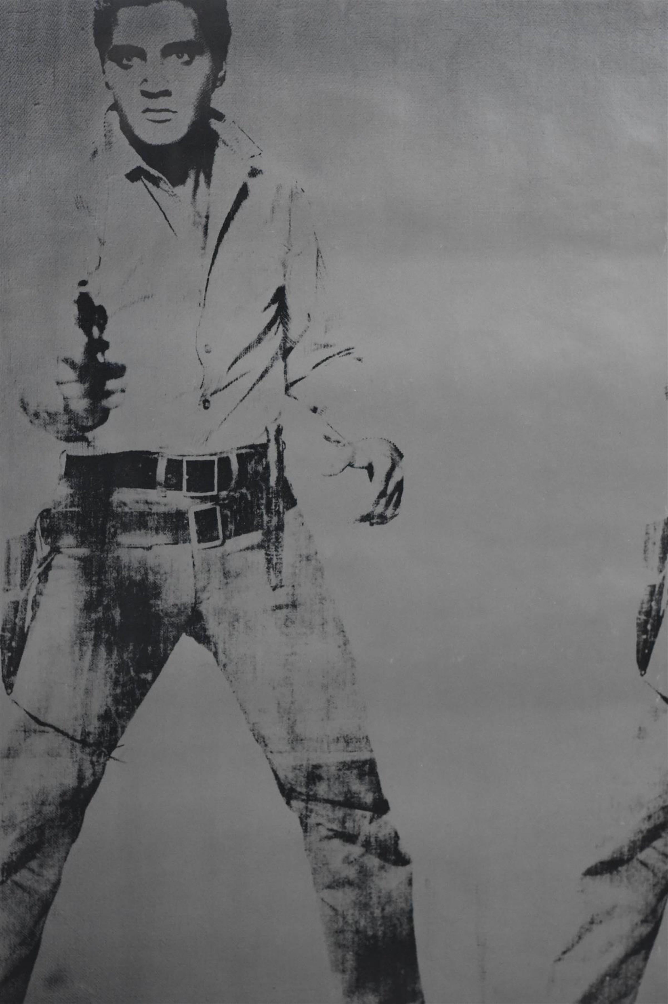Affiche double de l'exposition Elvis au Denver Museum, signée deux fois par Andy Warhol  en vente 3