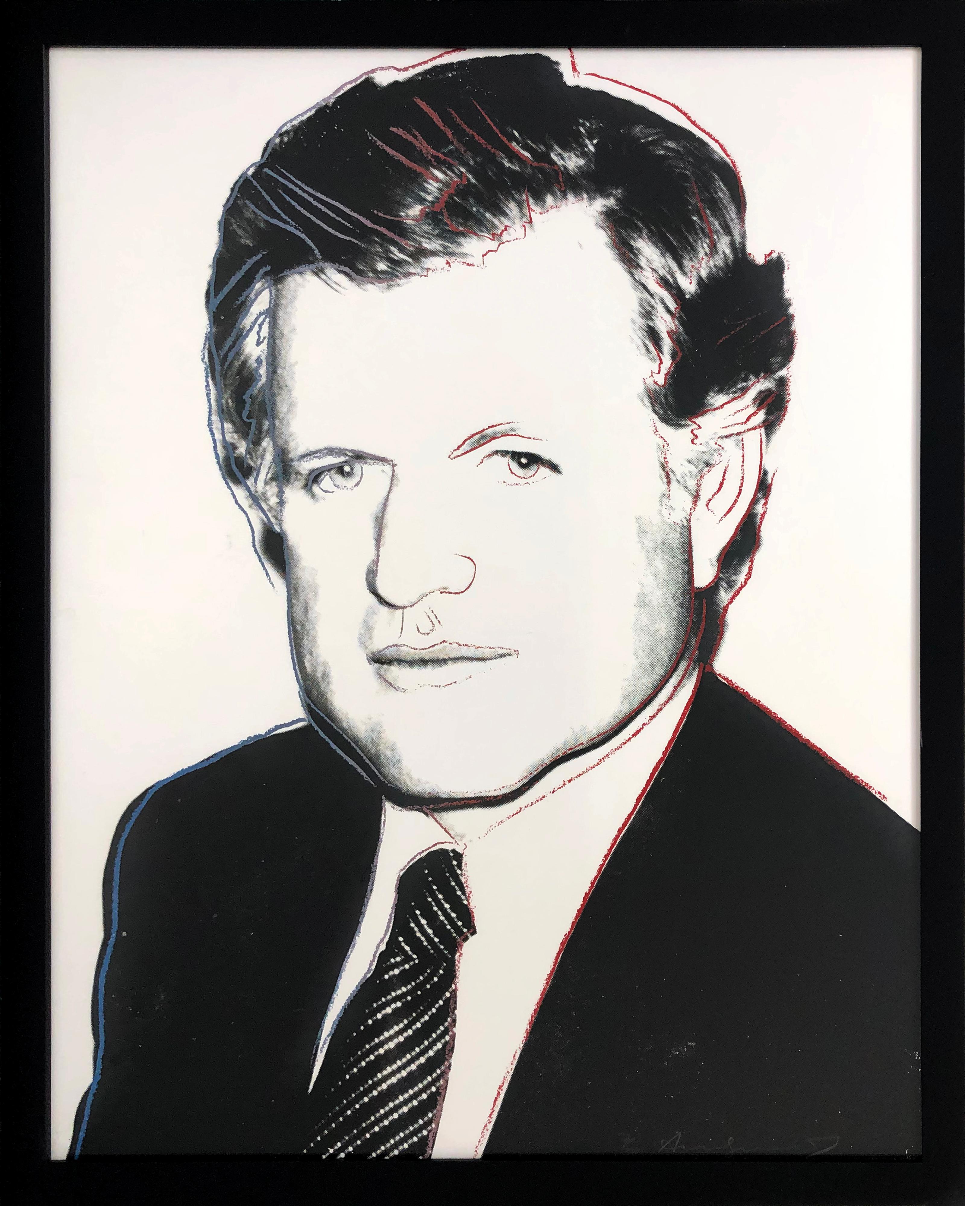 Andy Warhol Portrait Print - EDWARD KENNEDY FS II.240