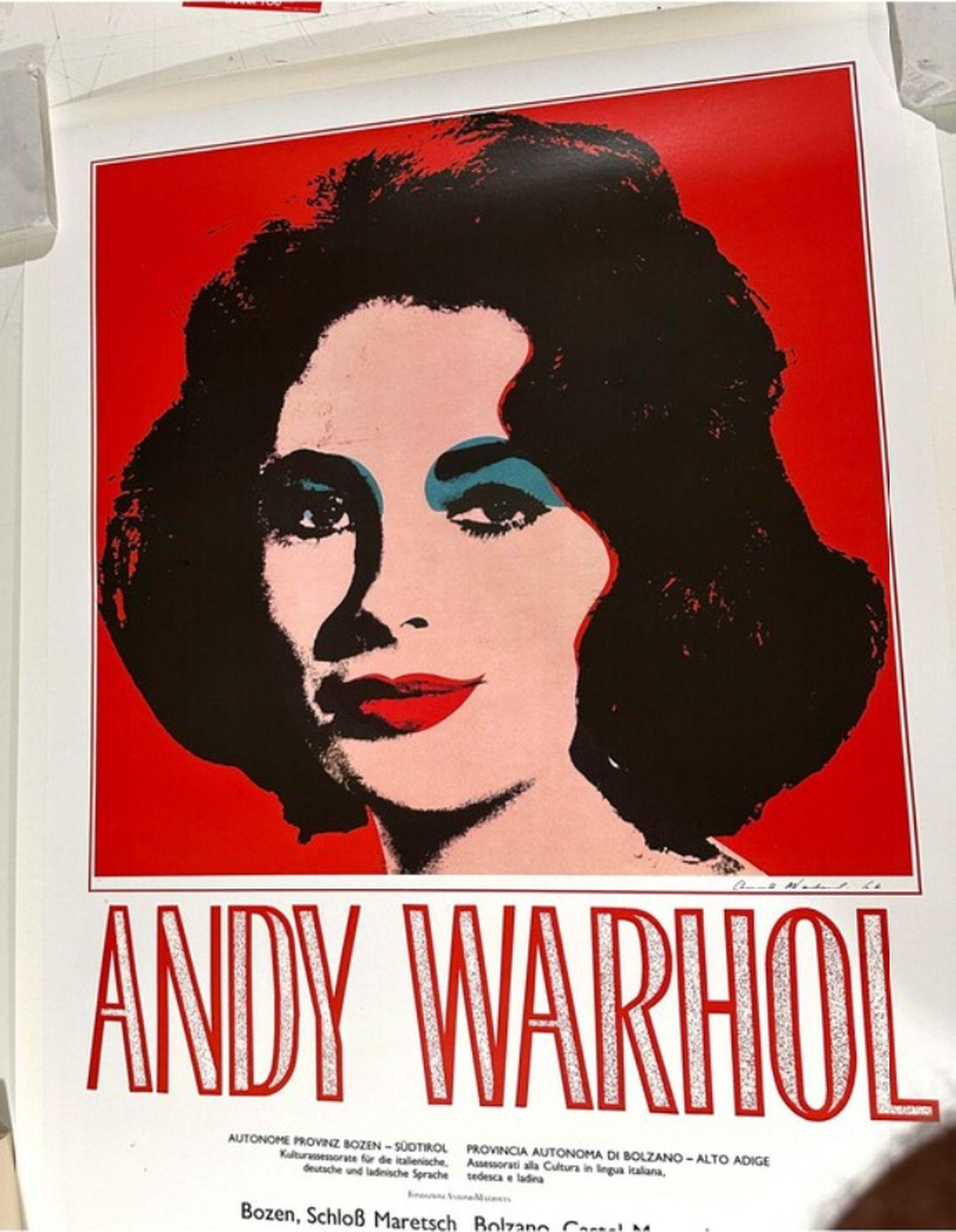 Exposición Elizabeth Taylor Póster Artístico Vintage (after) Andy Warhol en venta 6
