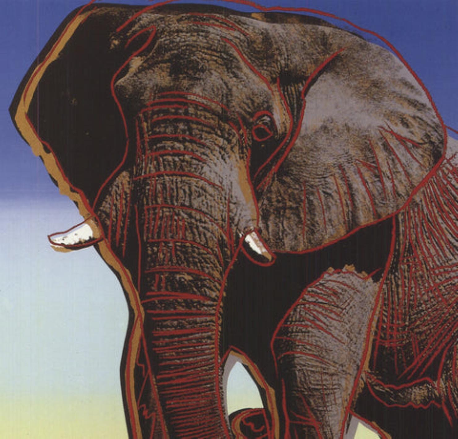 Espèces en voie de disparition : L'éléphant d'Afrique par Andy Warhol en vente 1