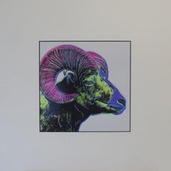 Andy Warhol (after) Endangered Species "Bighorn Ram", Art Basel 1987