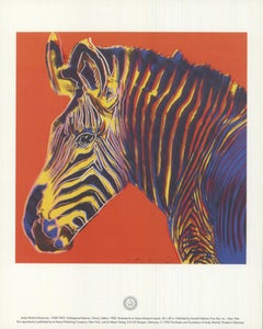 Endangered Species: Grevy's Zebra By Andy Warhol