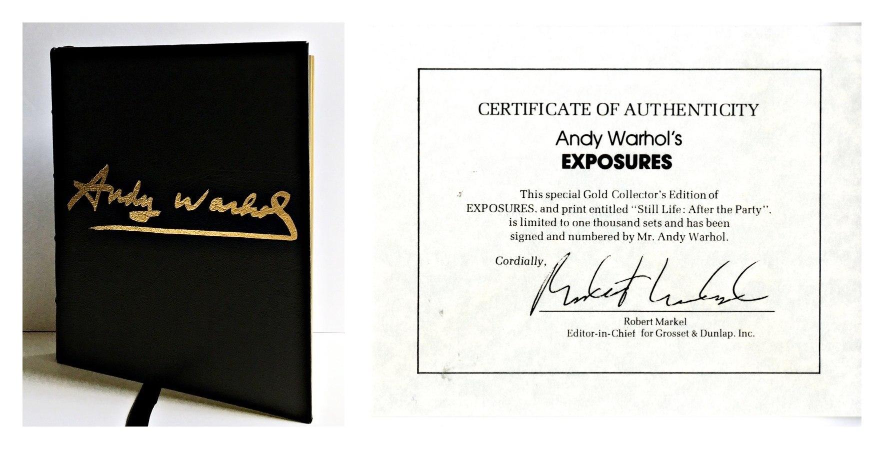 Exposures (Deluxe Edition) Monografia firmata a mano e numerata #1 di Andy Warhol COA in vendita 4