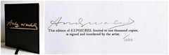 Exposures (Deluxe Edition) Monografia firmata a mano e numerata #1 di Andy Warhol COA
