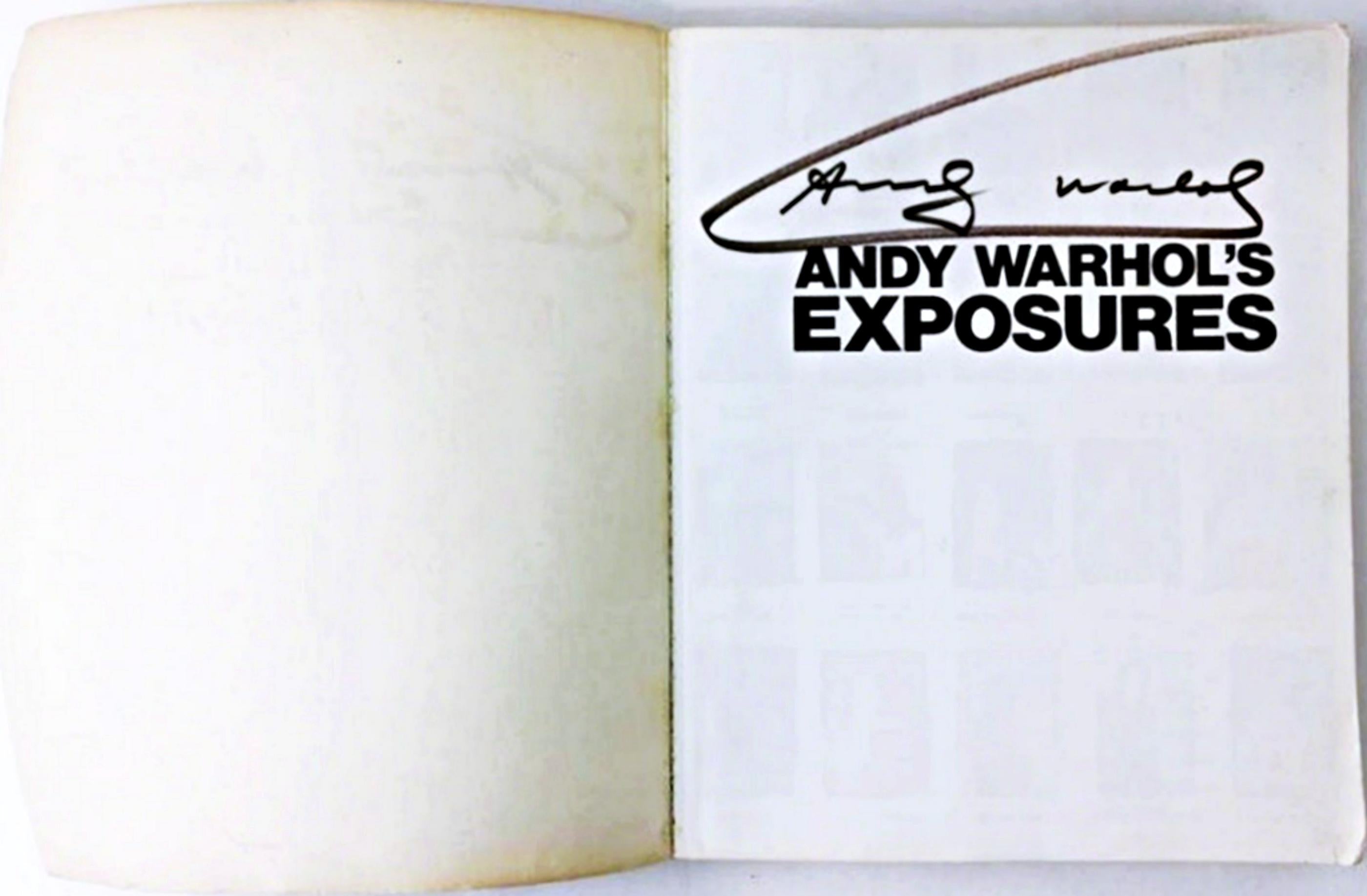 Exposures (Hand Signed Twice by Andy Warhol) For Sale 2