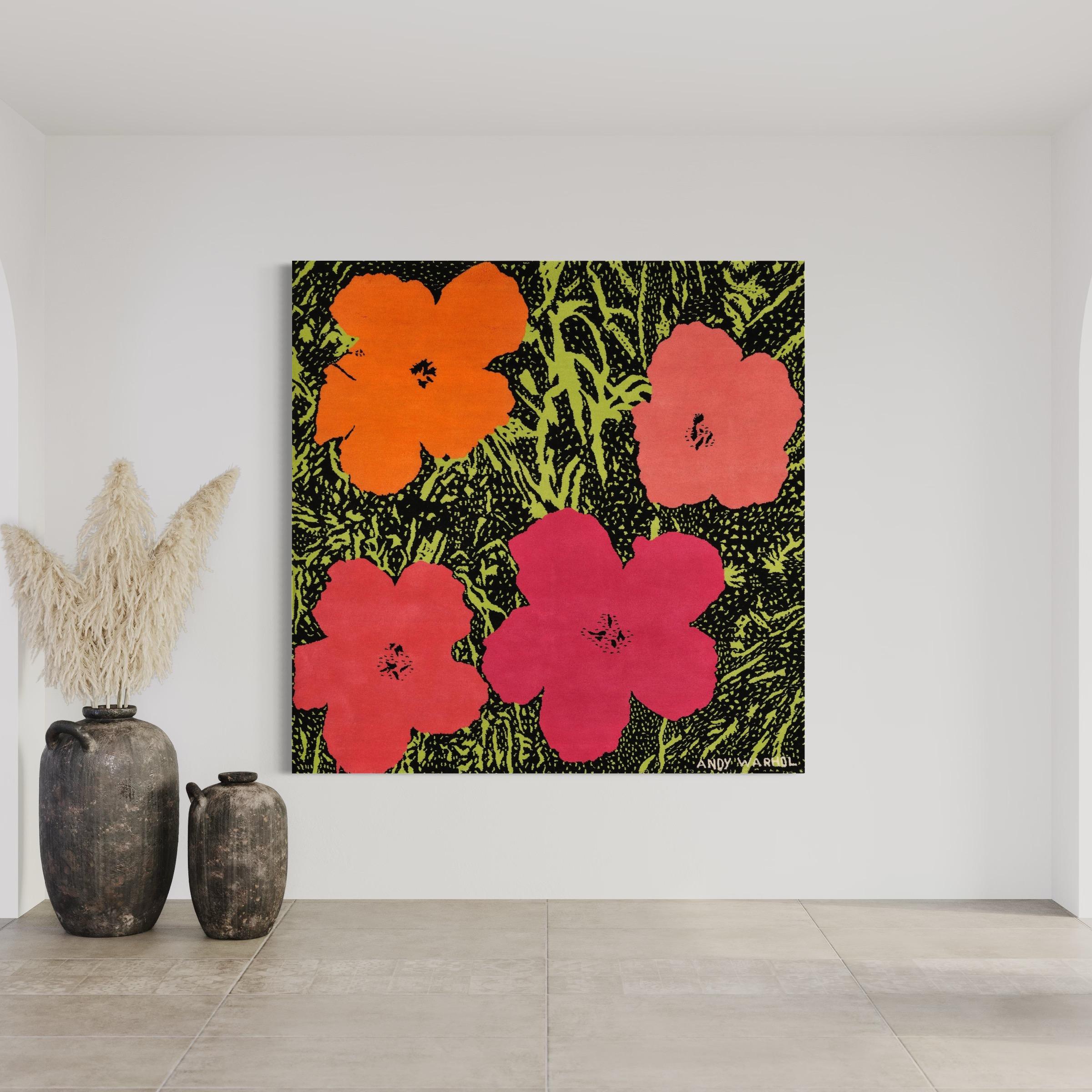 Flowers, (After) Andy Warhol -Pop Art, Tapestry, Edition, Contemporary, Design For Sale 9