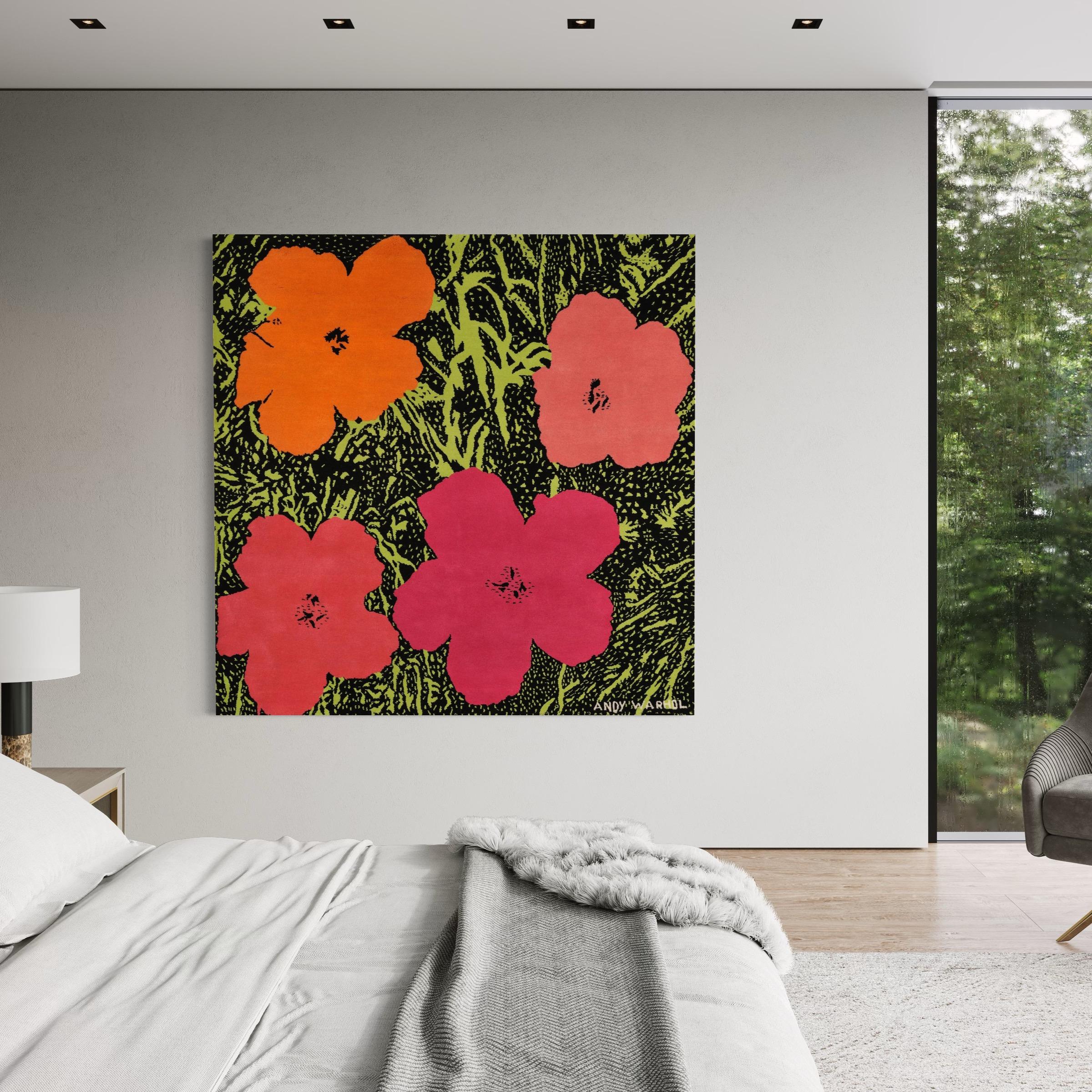 Flowers, (After) Andy Warhol -Pop Art, Tapestry, Edition, Contemporary, Design For Sale 8