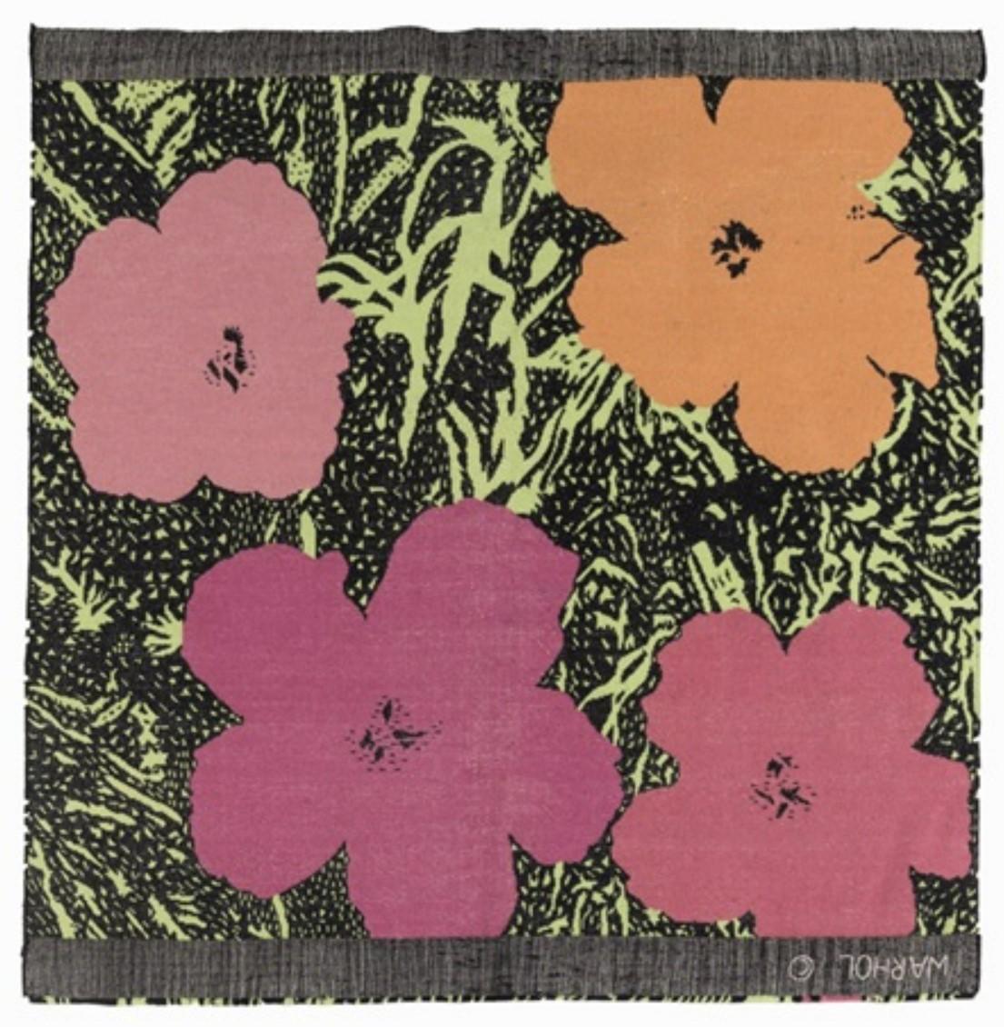 Flowers, After Andy Warhol-Pop Art, Tapestry, Edition, Contemporary, Design, Gif 6