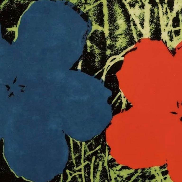 Andy Warhol
Flowers, 1980
Enamel on porcelain
Edition of 49
51 x 51 x 2 cm (20 x 20 x 0.7 in)
In wooden box.

Screenprint on porcelain in wooden frame
signed in the glazing, numbered on label verso 

In mind condition. 
The piece is offered