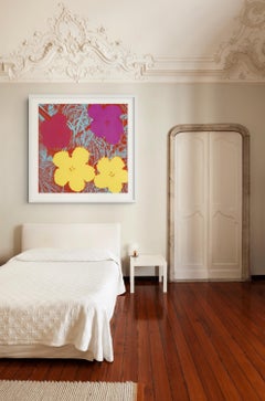 "Flowers" F&S 71, serigrafia originale di Andy Warhol, anni '70, motivi floreali, iconica