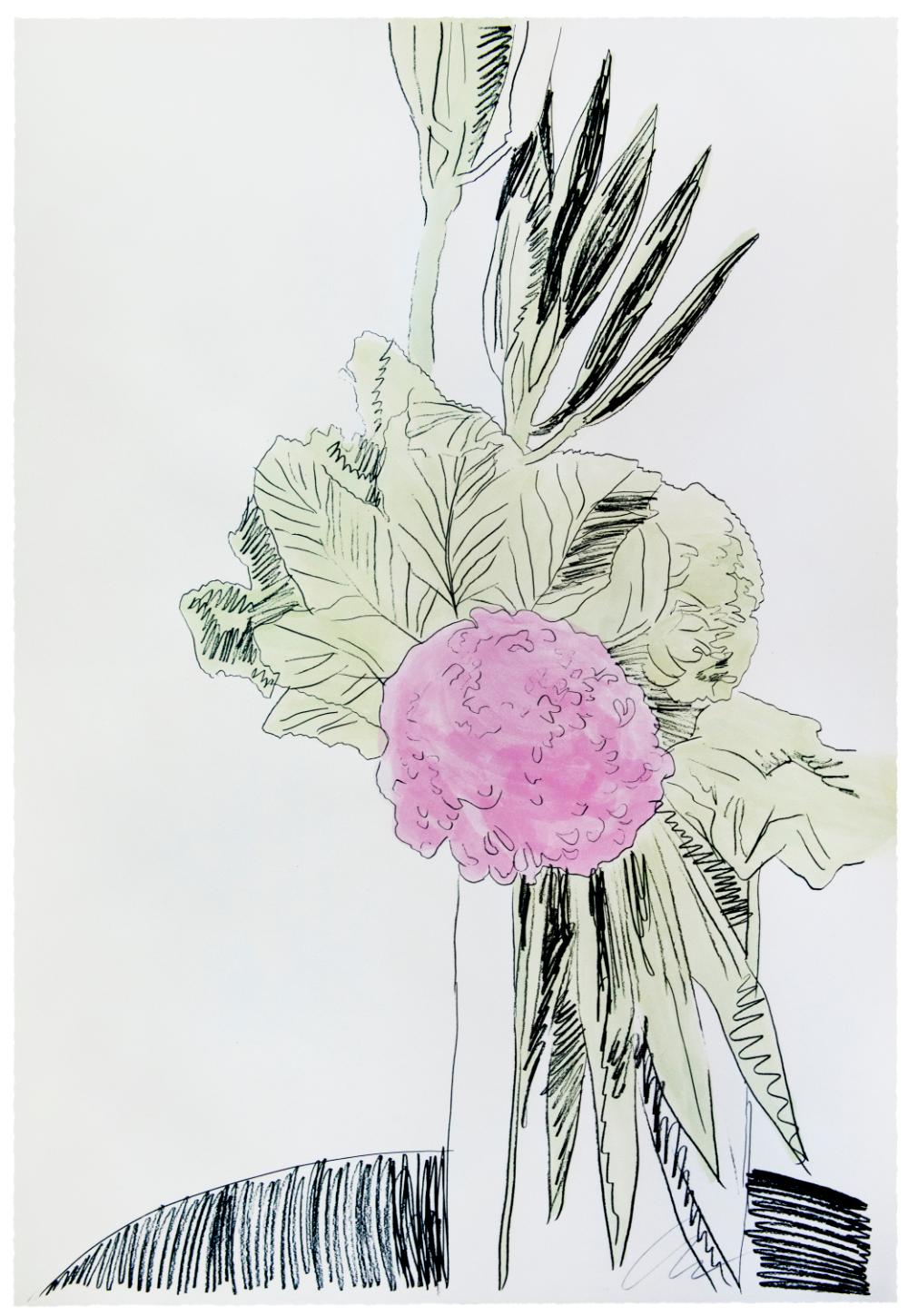 Flowers (Hand-Colored) (F & S II.110) - Print by Andy Warhol