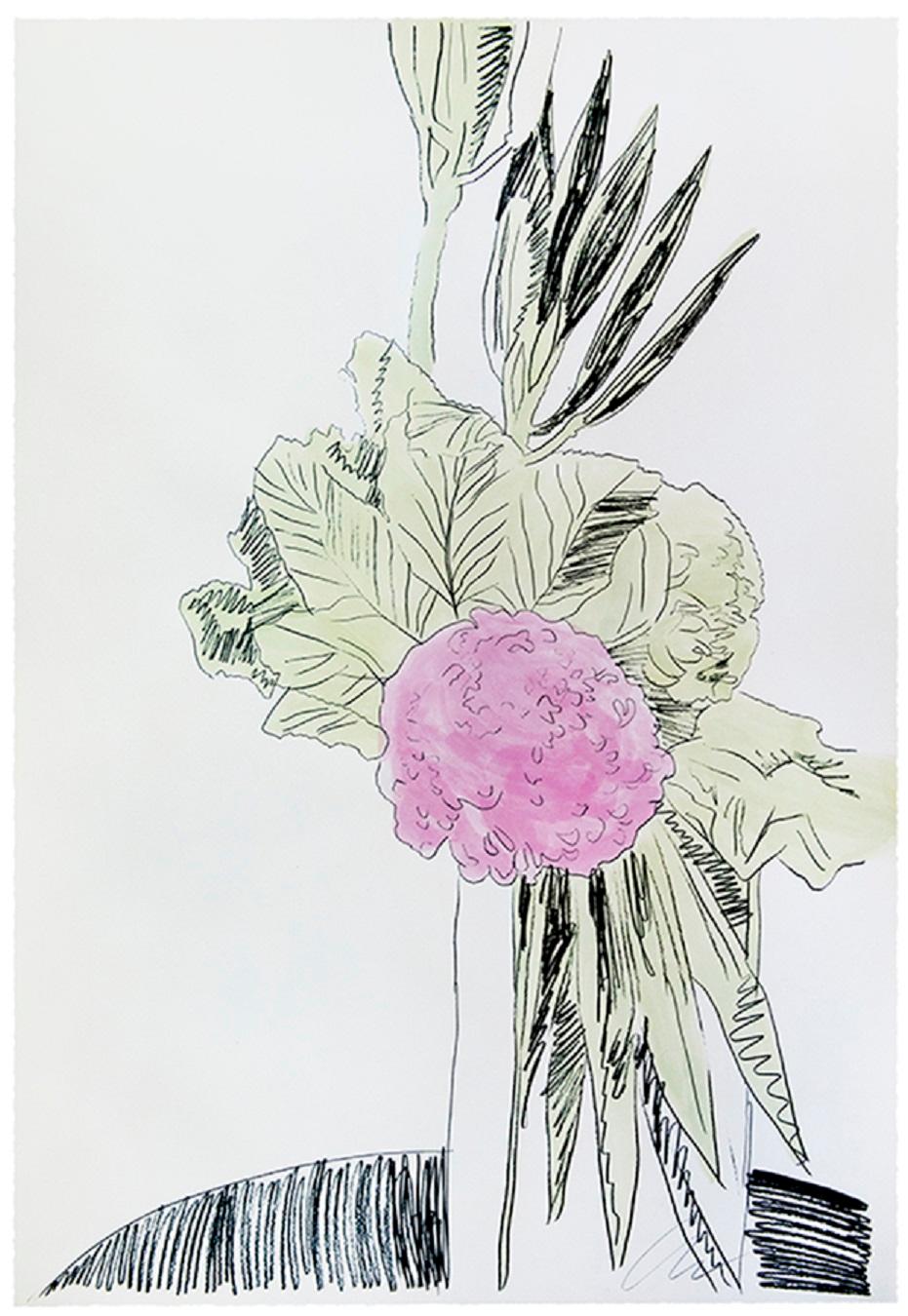 Andy Warhol Still-Life Print - Flowers (Hand-Colored) (F & S II.110)