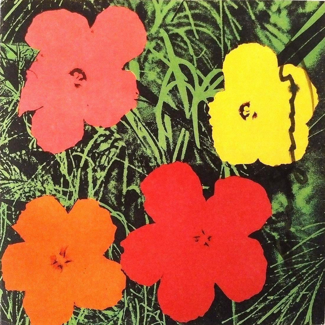 Andy Warhol Abstract Print - Flowers (Invitation)