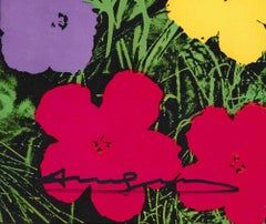 Flowers Invitation - Original Screen Print by Andy Warhol - 1970