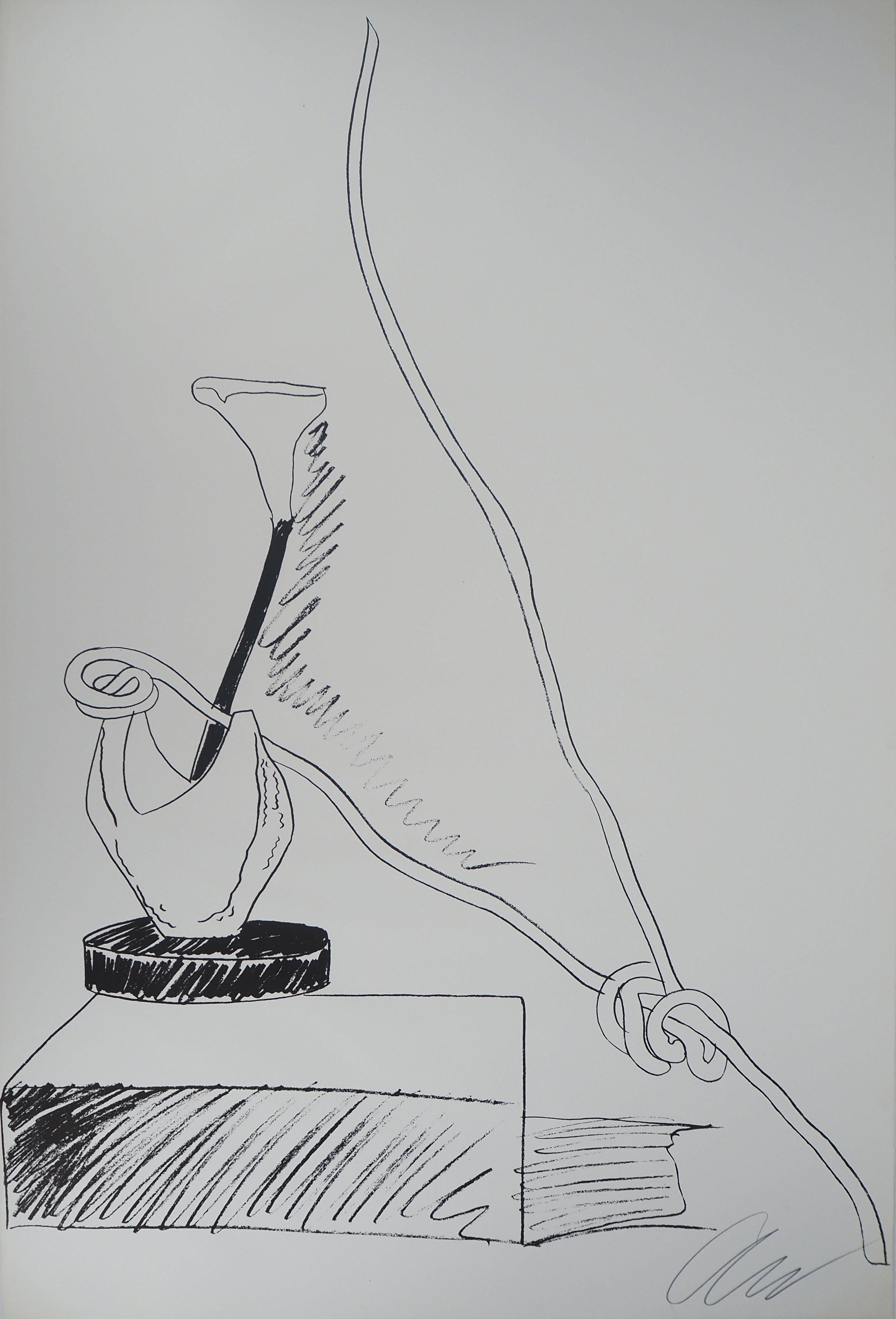Fiori - Serigrafia originale - Firmata a mano e /100 (Schellman II.101) - Figurative Print Grigio di Andy Warhol