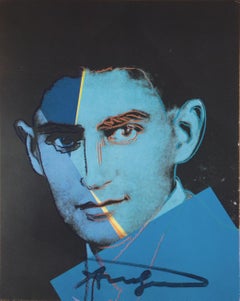Vintage 'Franz Kafka', Hand Signed, Pop Art, Modernist, Paris, Absurdist, Existentialism