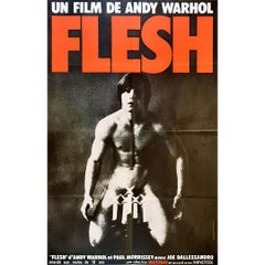 French film poster - Flesh - Andy Warhol - Paul Morrissey