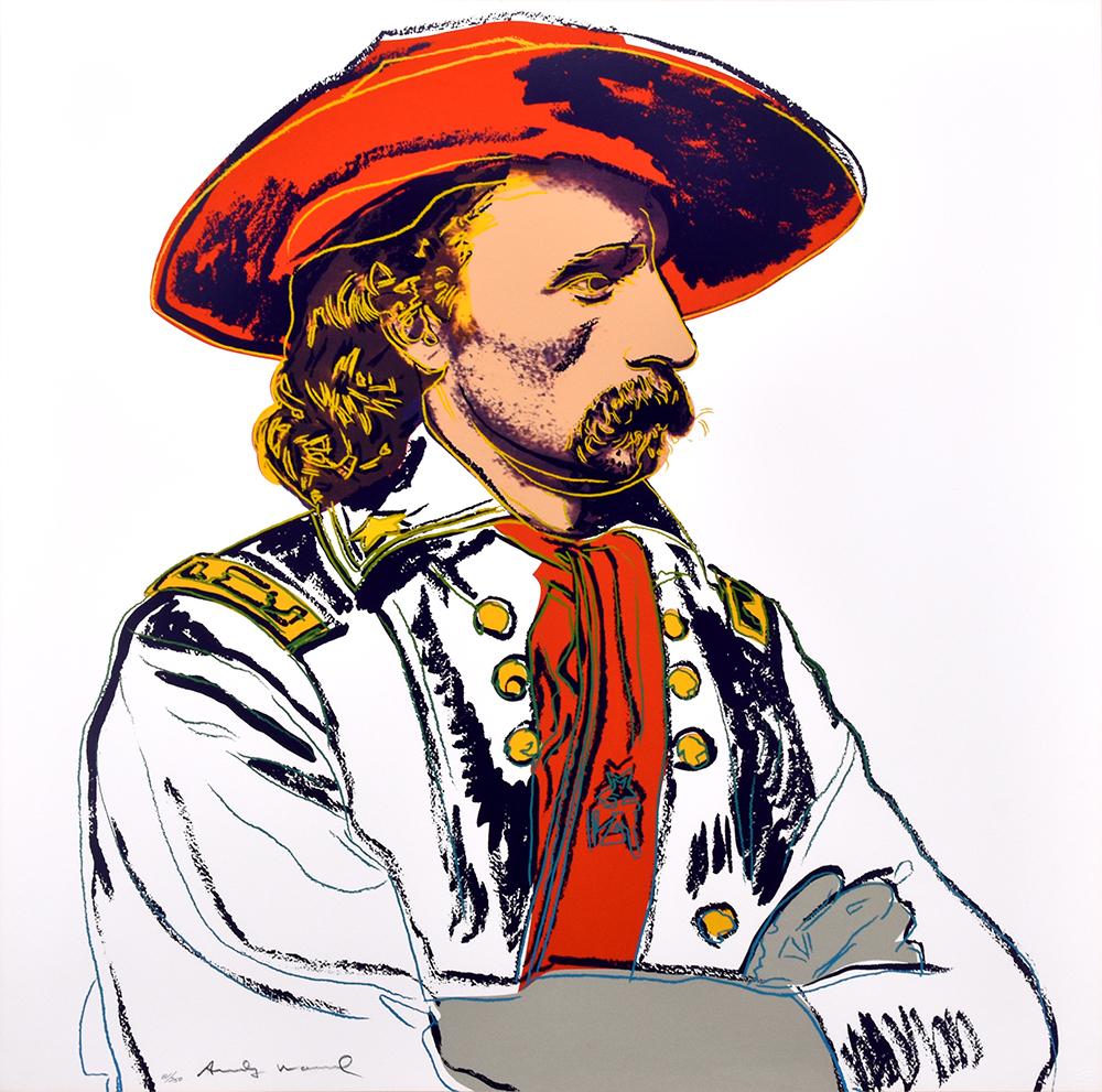 Andy Warhol Portrait Print - General Custer, from the Cowboys and Indians Series, 1986