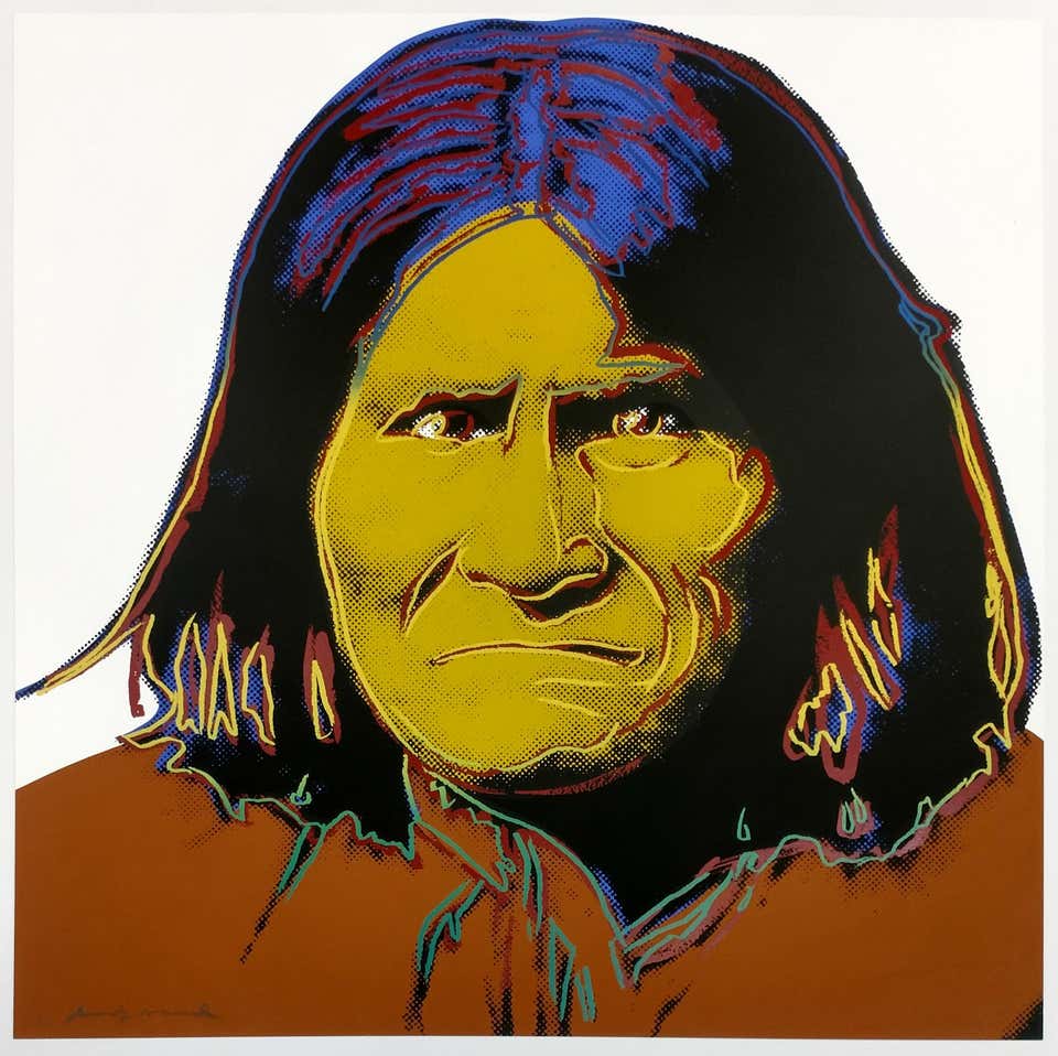 Geronimo FS II.384 Screen Print on Lenox Board, Pop Art, Signed, 1986, Framed
