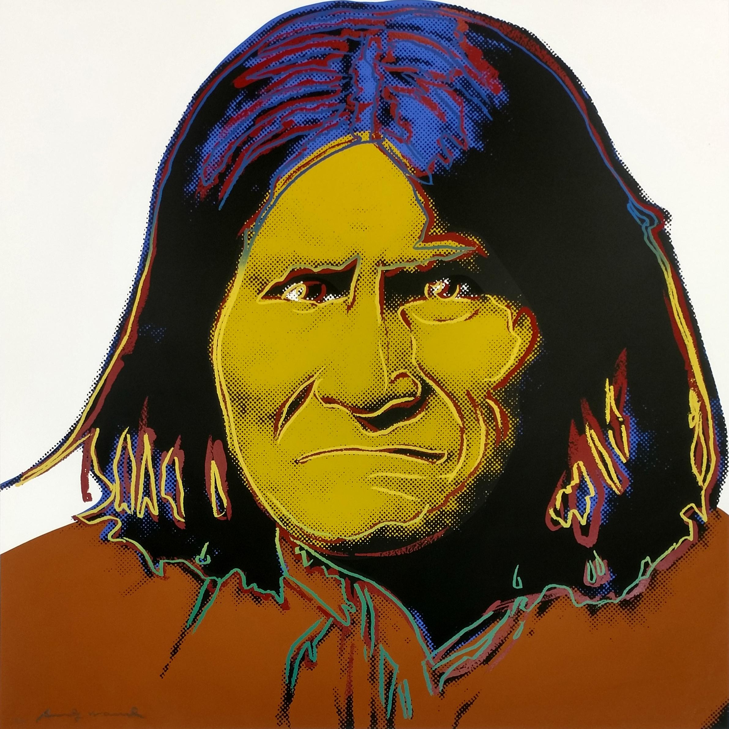 Andy Warhol Portrait Print - GERONIMO FS II.384