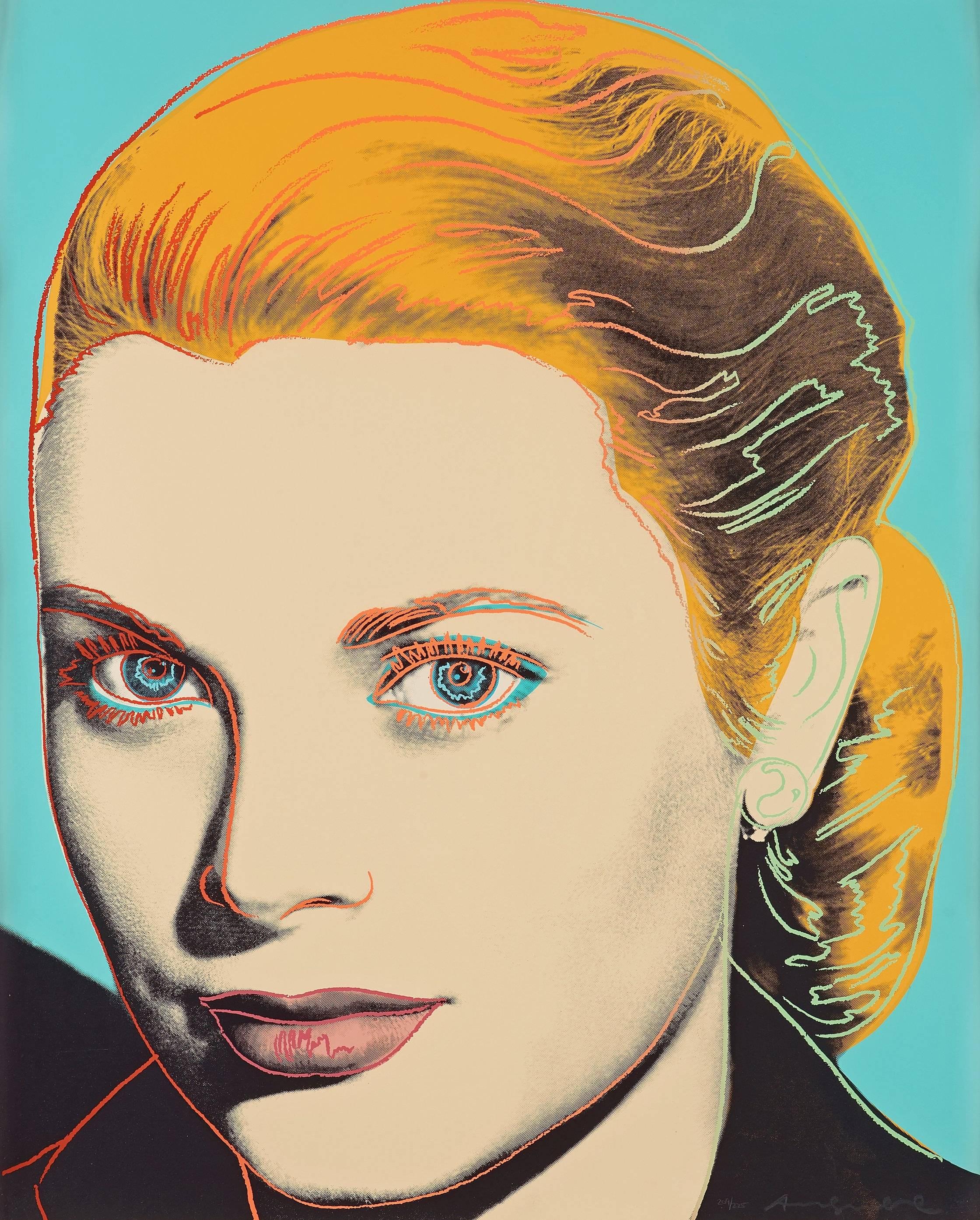 Andy Warhol Portrait Print - Grace Kelly 1984 F&S II.305