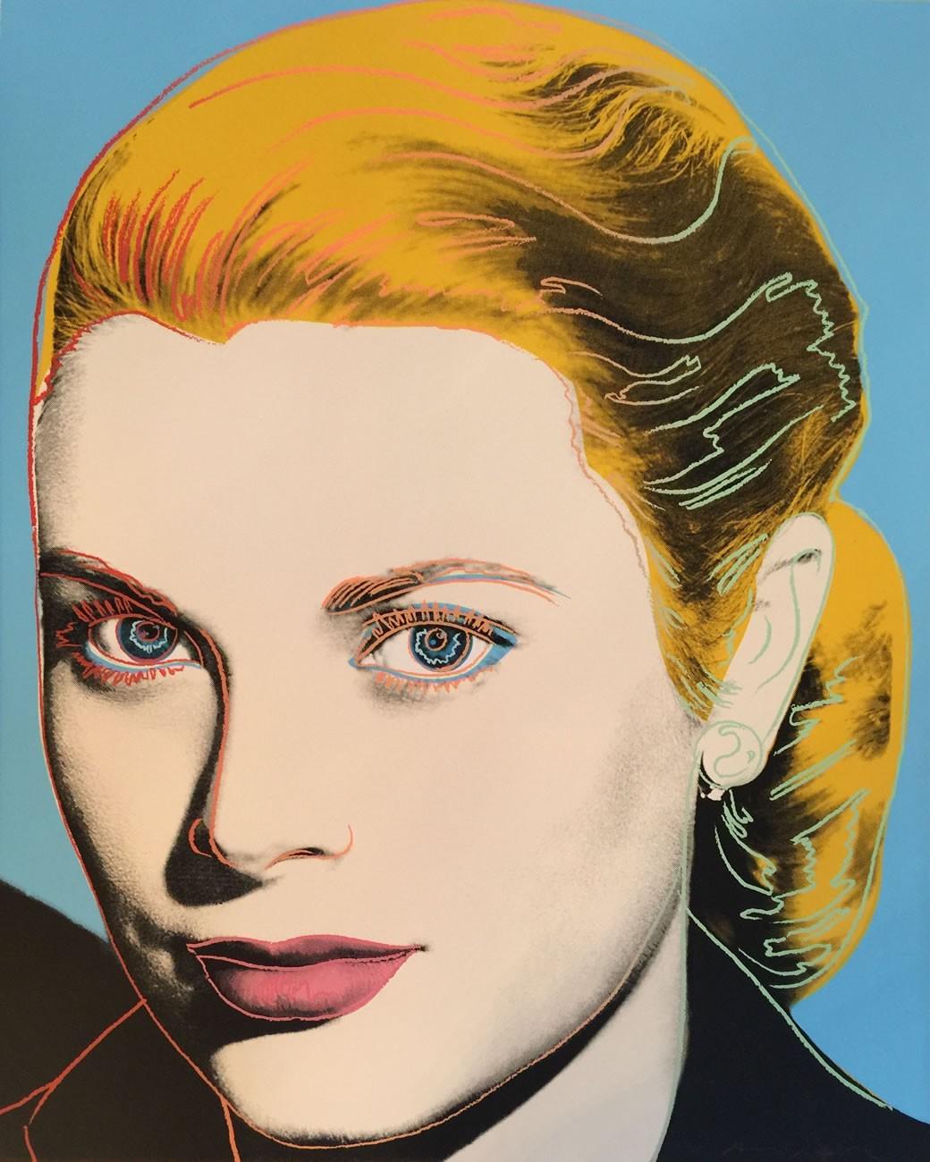Portrait Print Andy Warhol - Grace Kelly