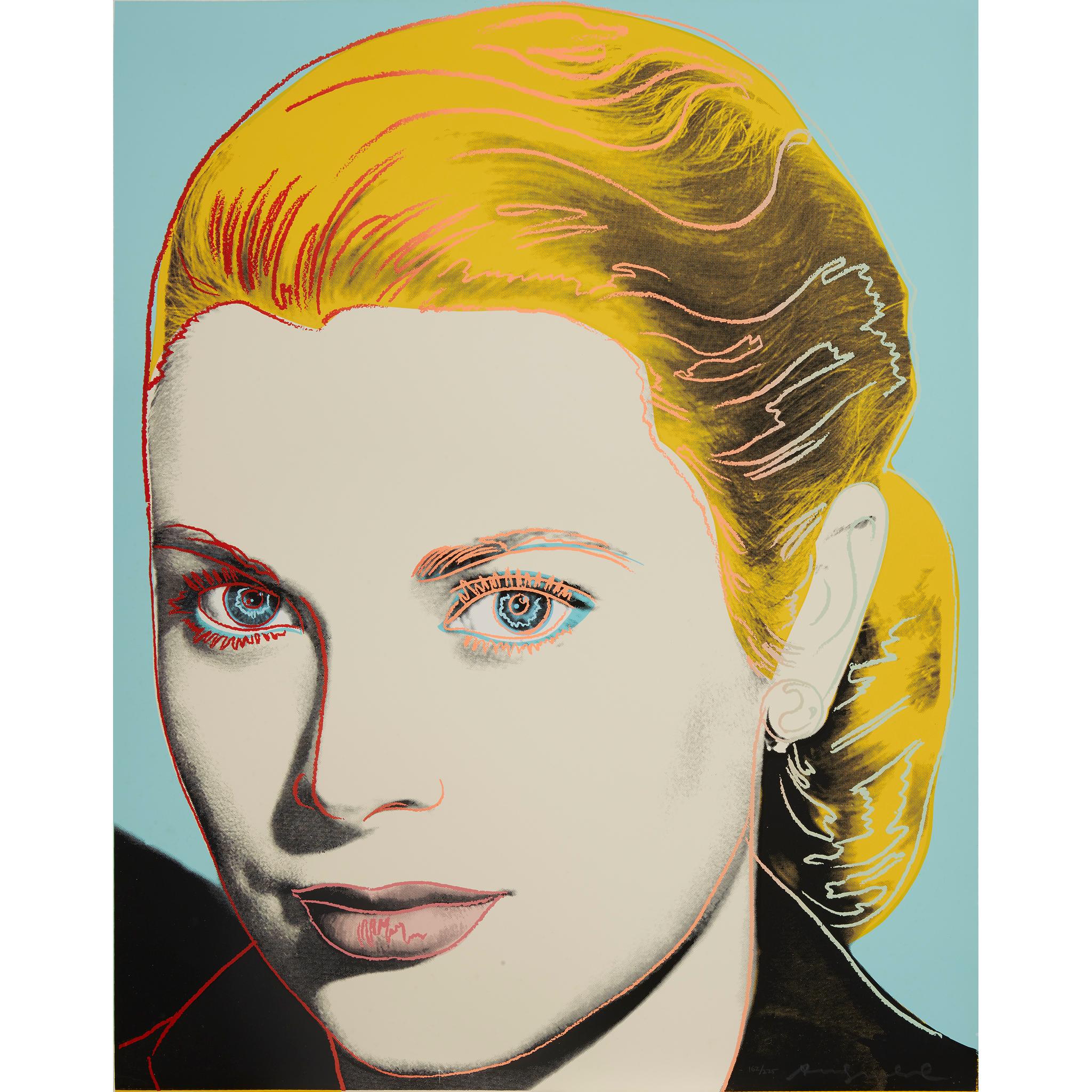 Andy Warhol Portrait Print - Grace Kelly F&S II.305