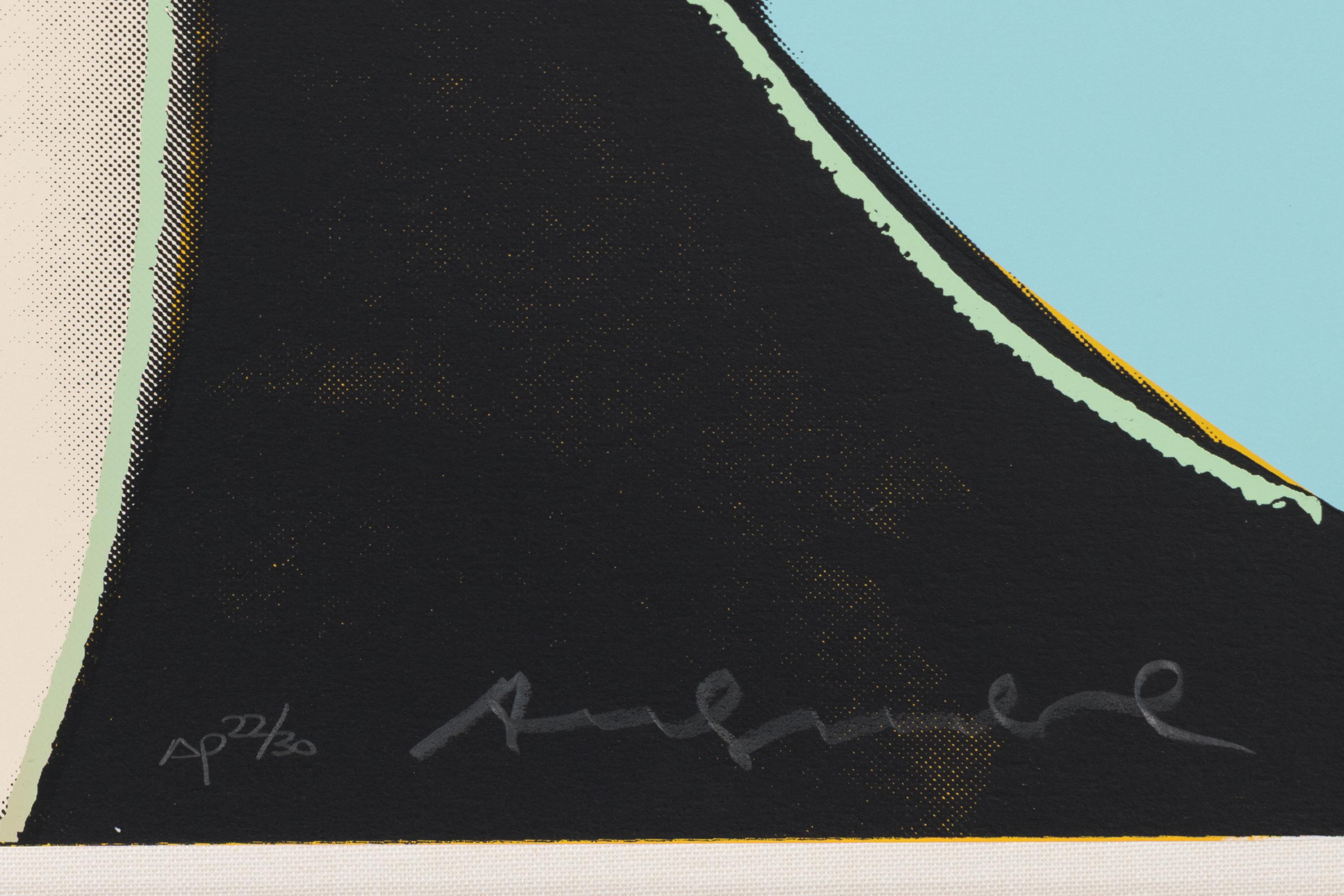 Grace Kelly - Pop Art Screenprint Portrait of Grace Kelly, 1984 - Beige Portrait Print by Andy Warhol