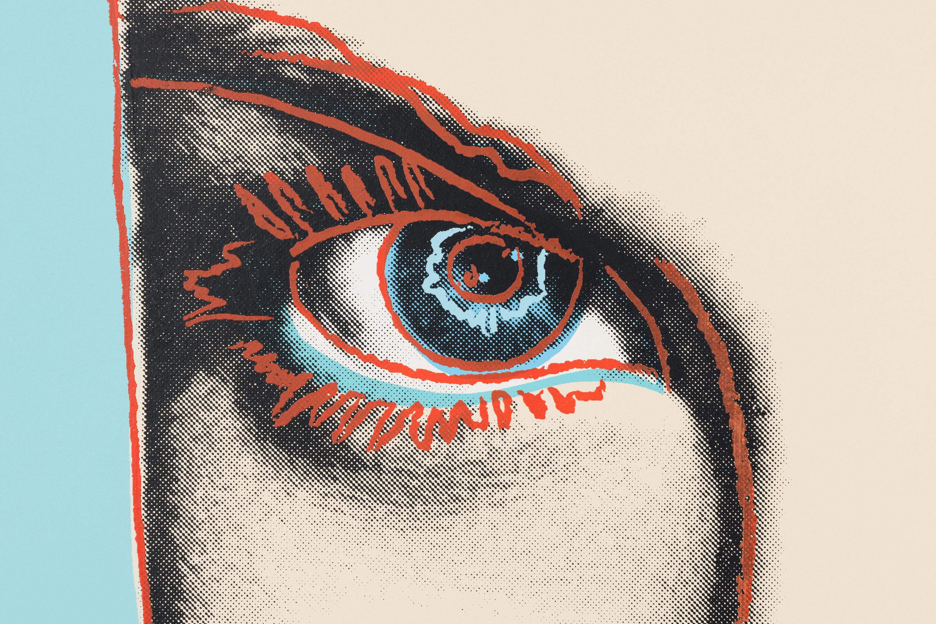 Grace Kelly - Pop Art Screenprint Portrait of Grace Kelly, 1984 For Sale 1