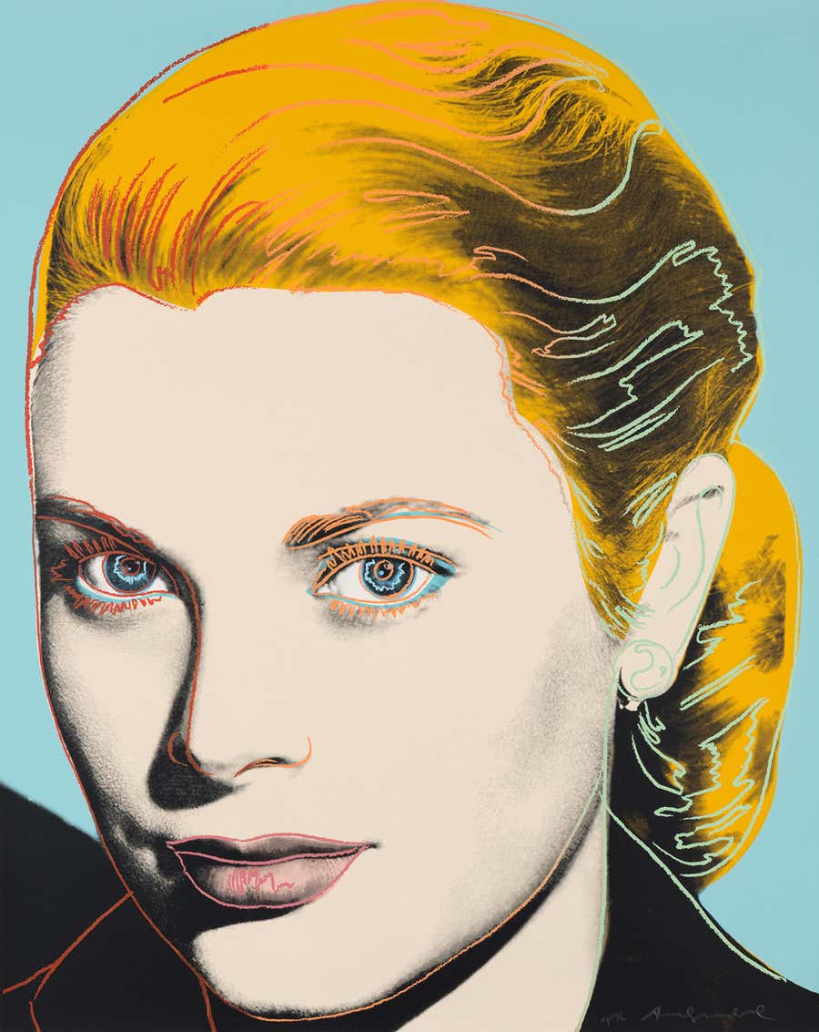 Grace Kelly - Pop Art Screenprint Portrait of Grace Kelly, 1984