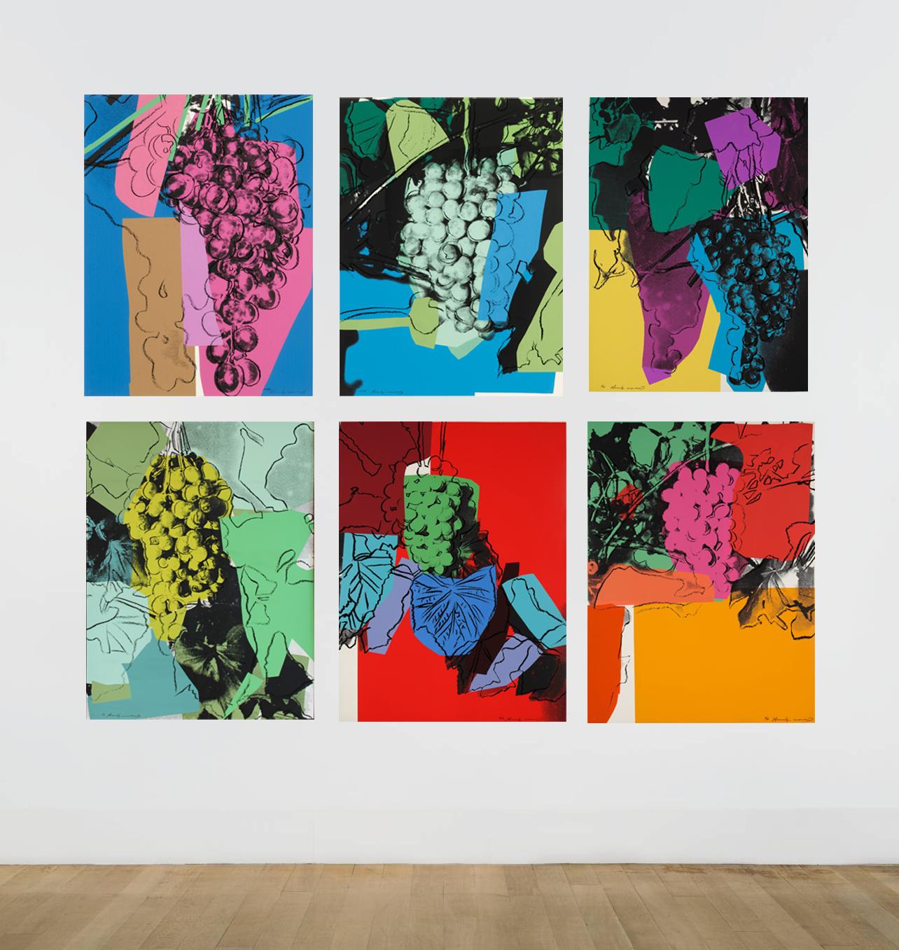 Andy Warhol Still-Life Print - Grapes Complete Portfolio
