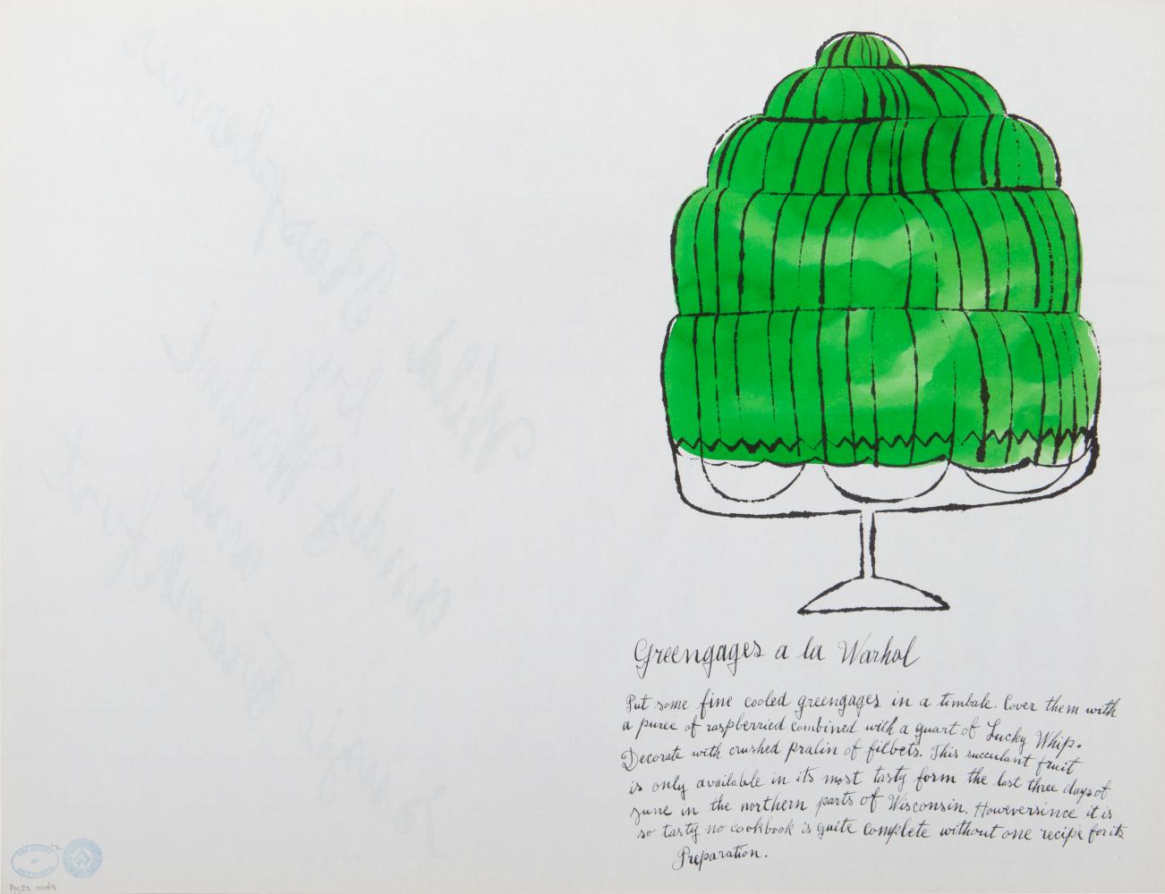 Greengages a la Warhol, aus Wildraspberries – Print von Andy Warhol