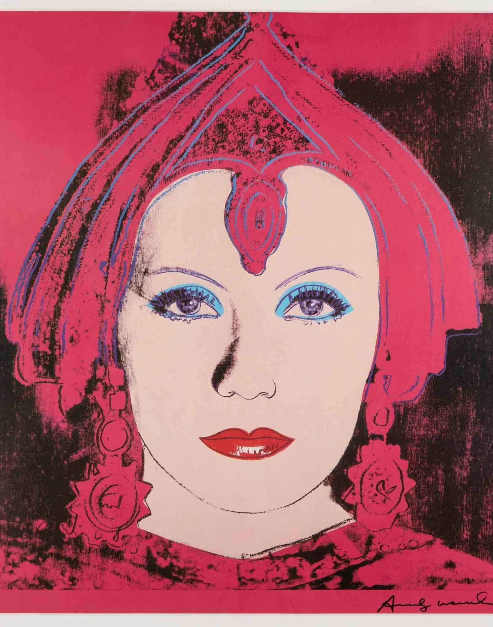Greta Garbo als Mata Hari - Lithographie von Andy Warhol - 1981 im Angebot 1
