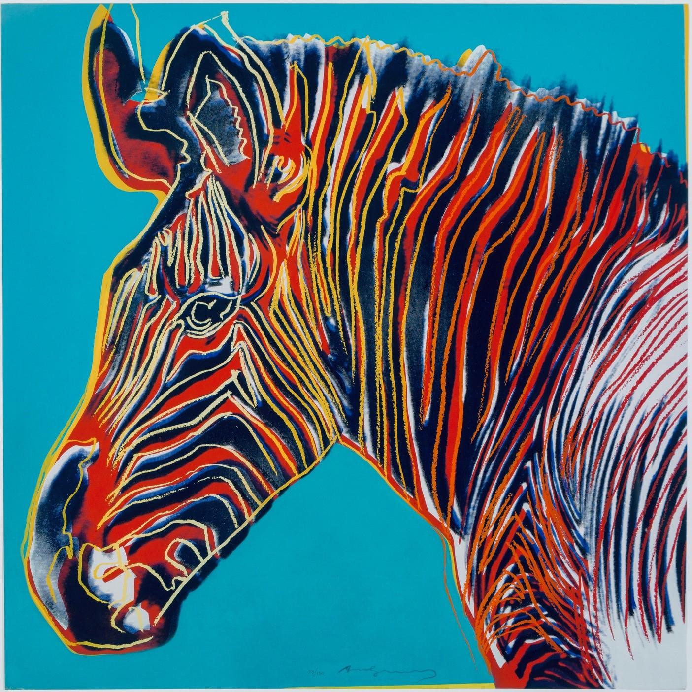 Andy Warhol Animal Print - Grevy's Zebra, from Endangered Species F&S II.300