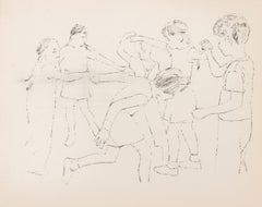 « Happy December » (Ring Around the Rosie), lithographie offset, 1956-1957